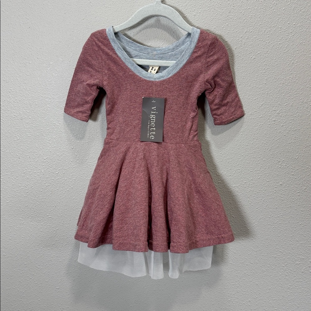 Vignette Annie‎ dress reversible dress pink blue
